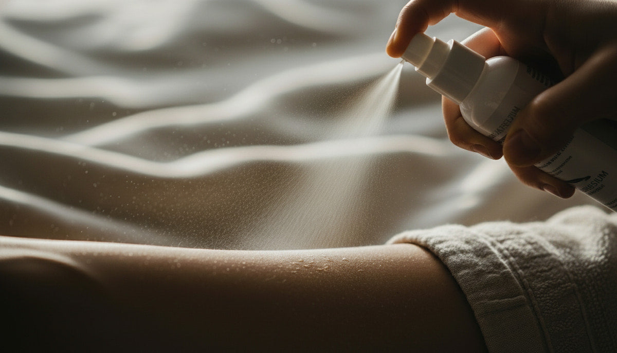 magnesium spraying on sensitive skin tingling