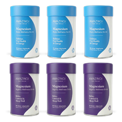 Three Daily and three Nightly Wellness Drink tubs